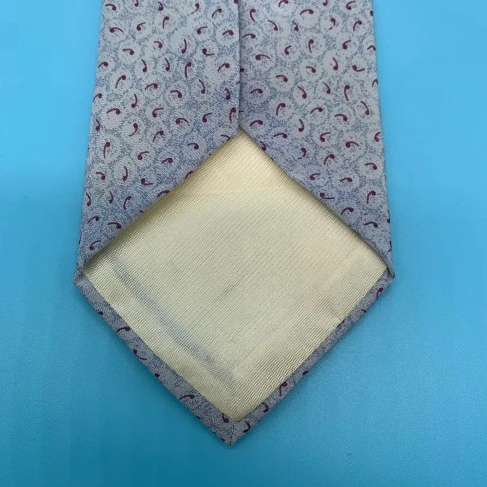 Enrico Guccini Men's Light‎ Blue Dress Tie All Silk Classic Necktie